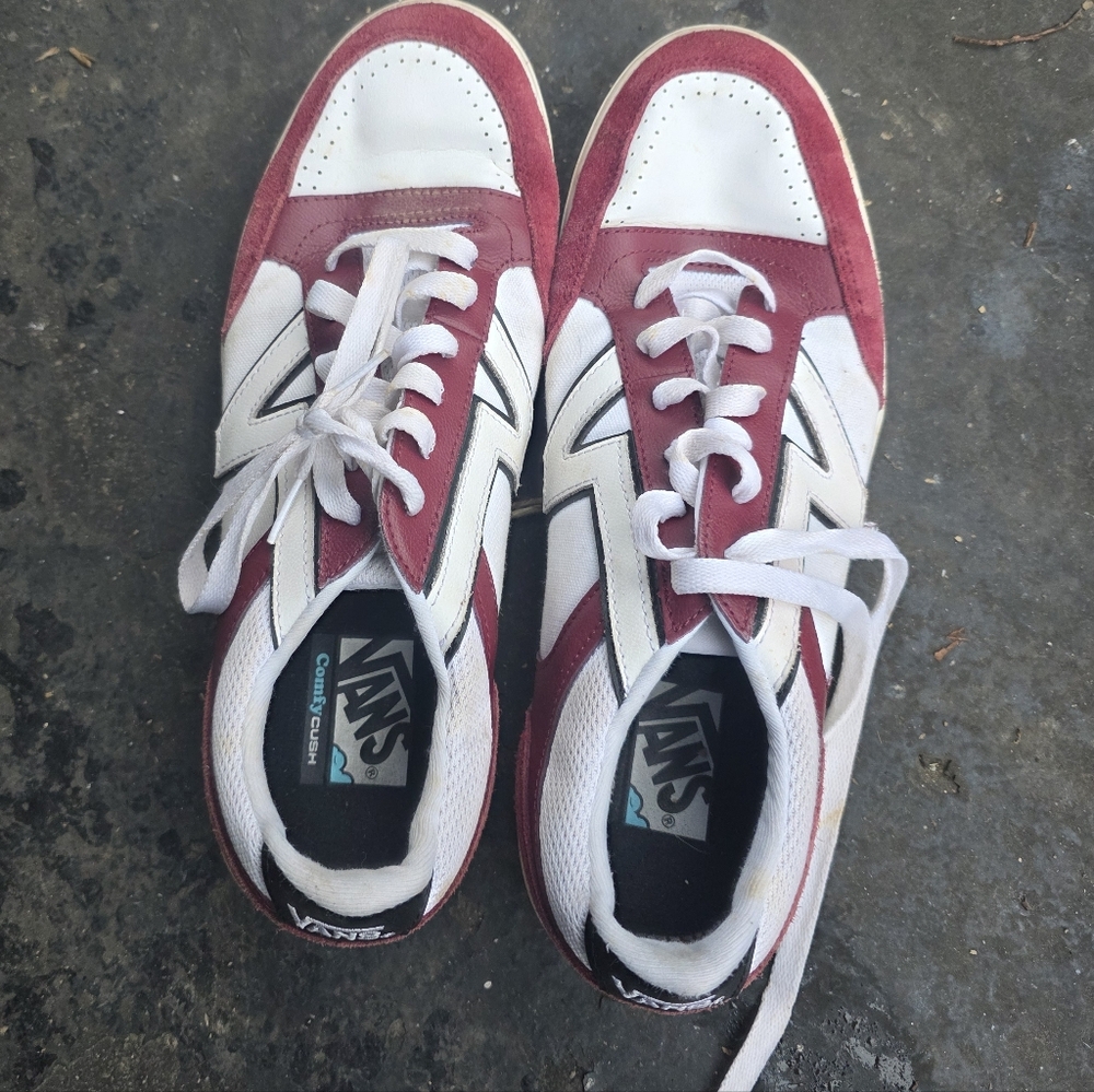 Vans Lowland Leather And Suede Shoes
